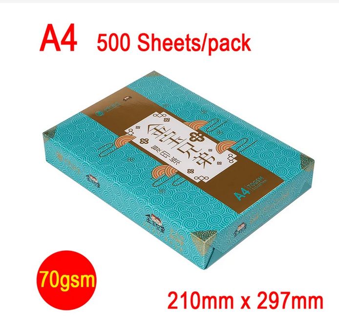 500 Sheets/pack A4 Cope Paper Multipurpose White Printer Paper Light 70 Gsm for Office ＆ School Staff Printing Paper