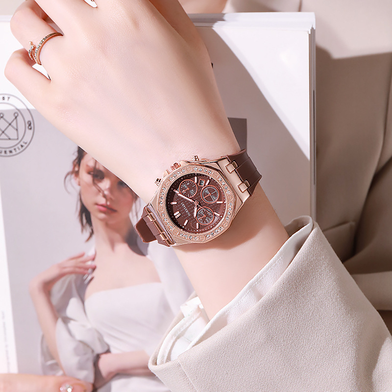 GJ079 Quartz Ladies Watch Bling Hip Hop Iced Out Diamond Women Watches