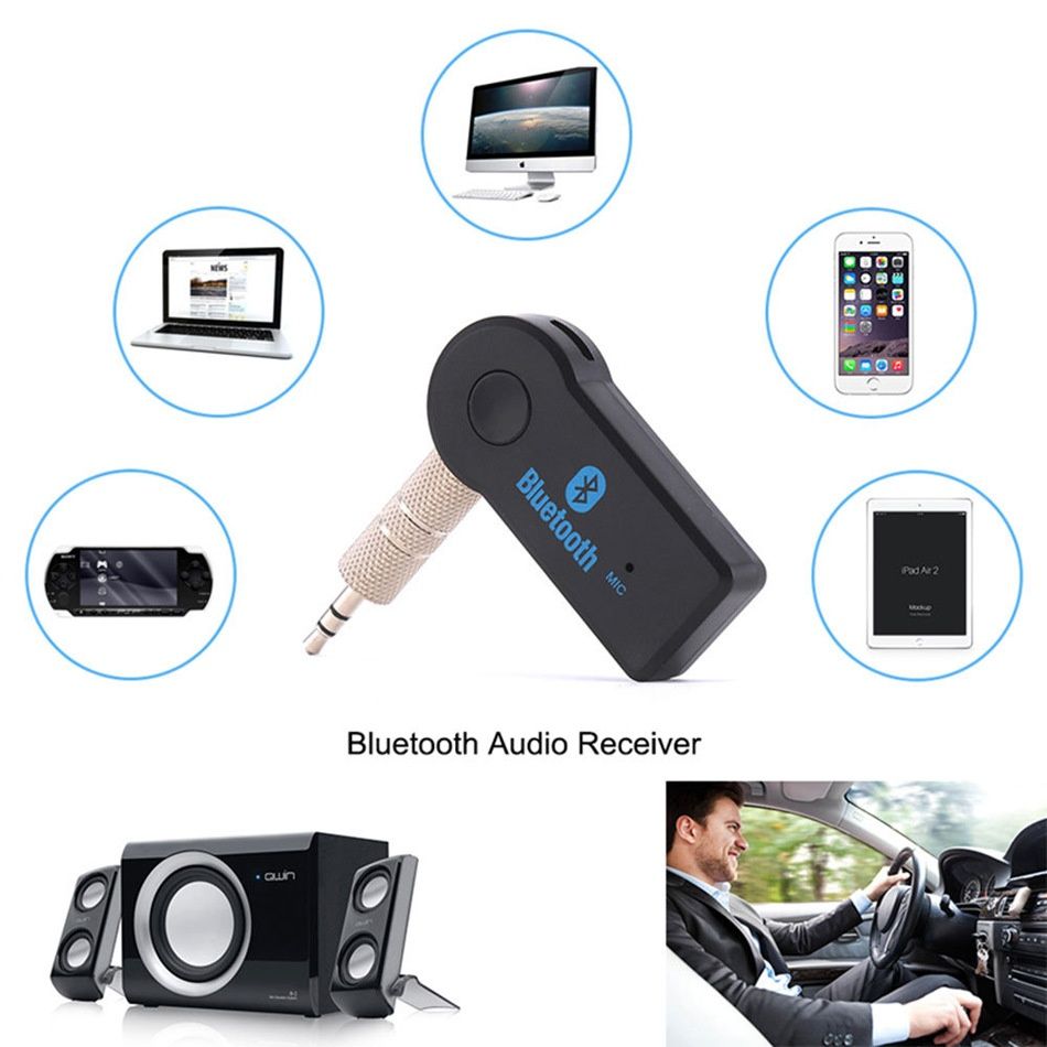Bluetooth 5.3 Transmitter Receiver for TV to BT Headphone, Low Latency, HiFi 3.5mm AUX Bluetooth Car Adapter, Mini Poratble Wireless Audio Receiver for TV/PC,Car Home Stereo, Airplane, Boat, Gym