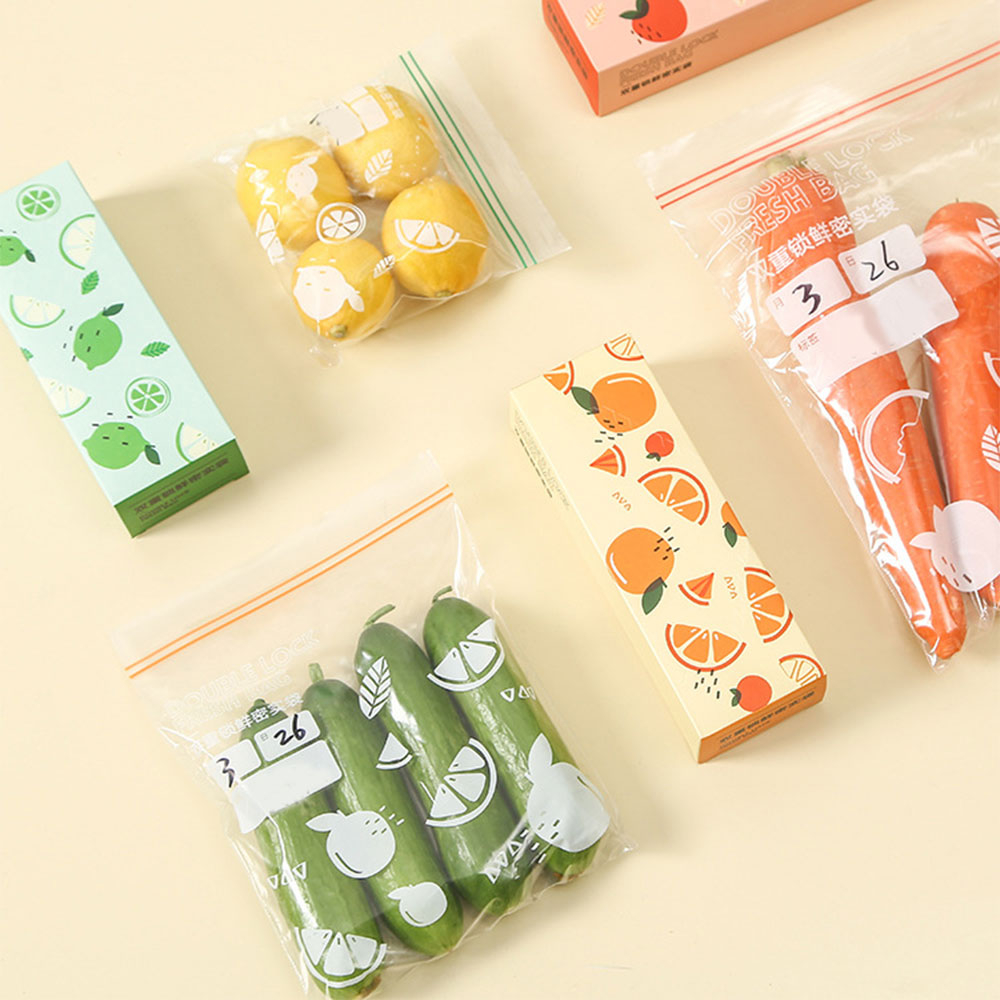FT168818 Freezer Bag For Fruits And Vegetables Thick And Leakproof Ziplock Bag Food Storage Freezer Slider Bags Sandwich Storage Bag
