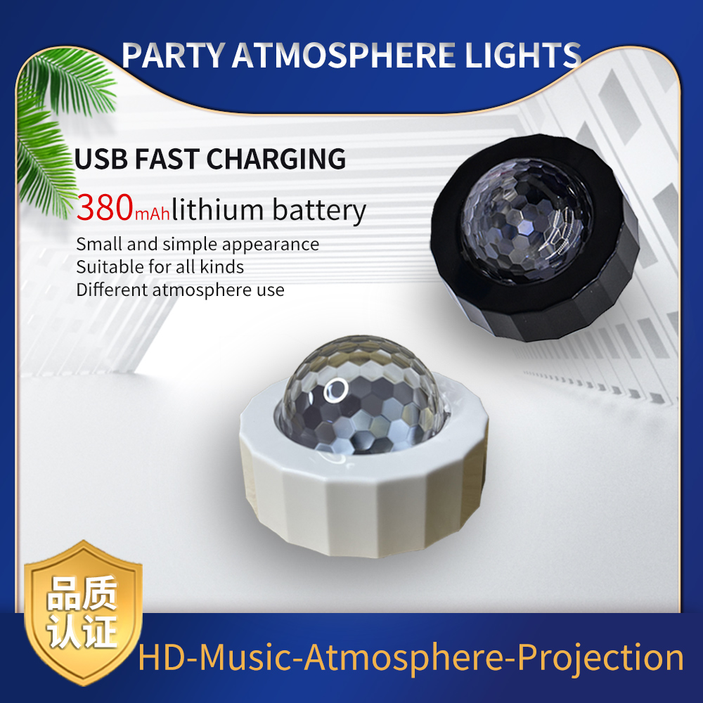 D37 USB Mini Portable Car Atmosphere Lamps DJ Lights Bar Beam Light 3W Party Disco Led Stage Light  Christmas Lights White/Birthday series 3colors  