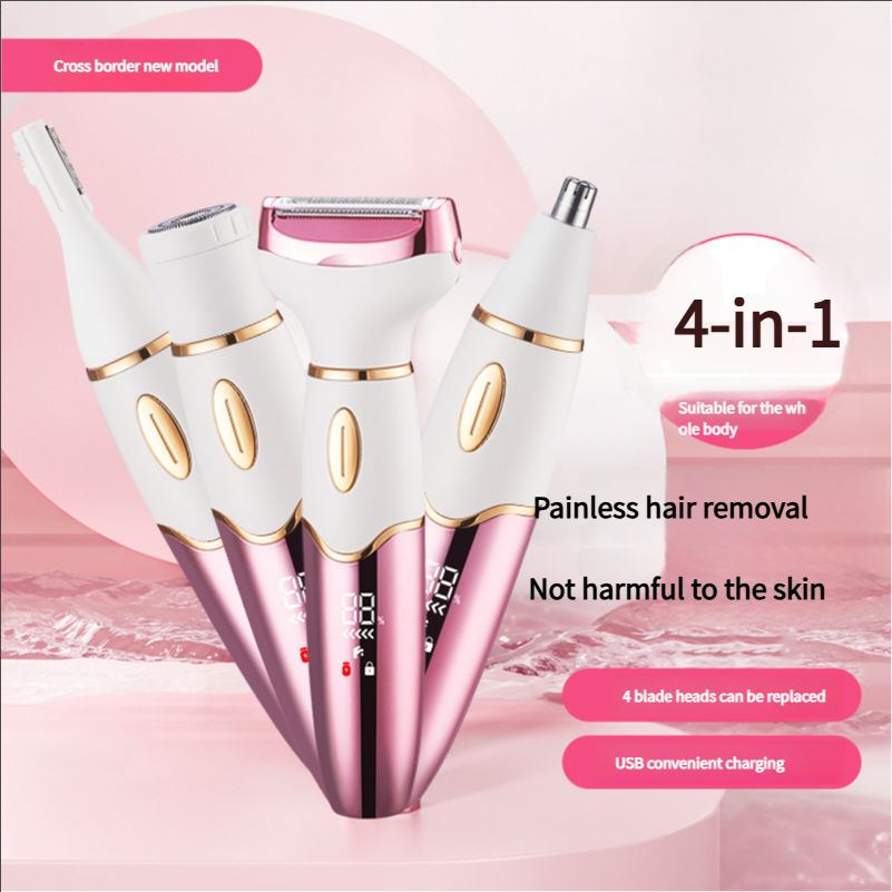 TYPE-C Hair Removal Device Women's Shaver Nose Hair Remover Underarm Electric Shaver Private Eyebrow Trimmer