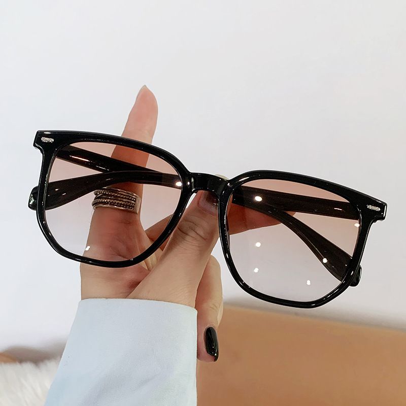 1012 Women's New Fashion Simple UV Protection Sunglasses Oval Frame Sunglasses