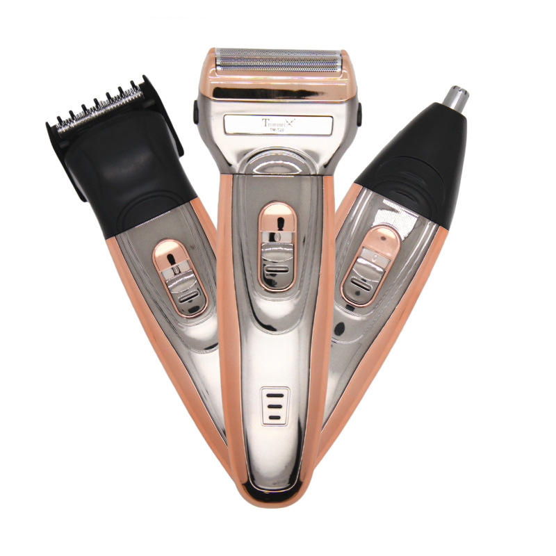 Three in one electric razor barber set new nose hair device men's electric reciprocating razor
