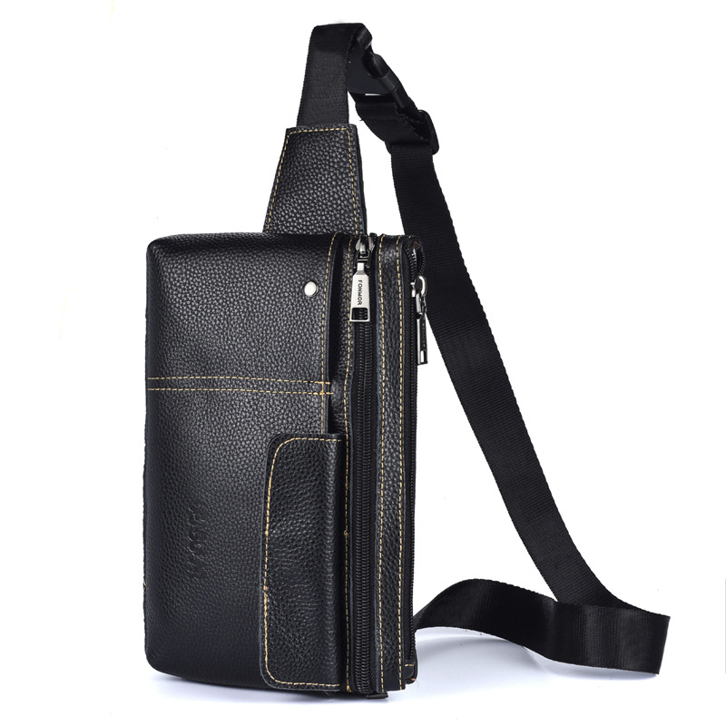 1006 Fashion Men's Messenger Bags cow Leather Business Casual Sling Cross-body Man Shoulder Bags