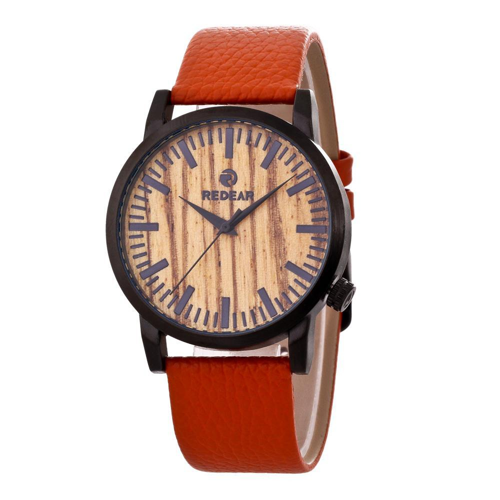 SJ1697 Wooden Watch Eco-friendly Engraved To My Dad/Mum/Husband Wood Watches Black Leather Strap Female Male Gifts