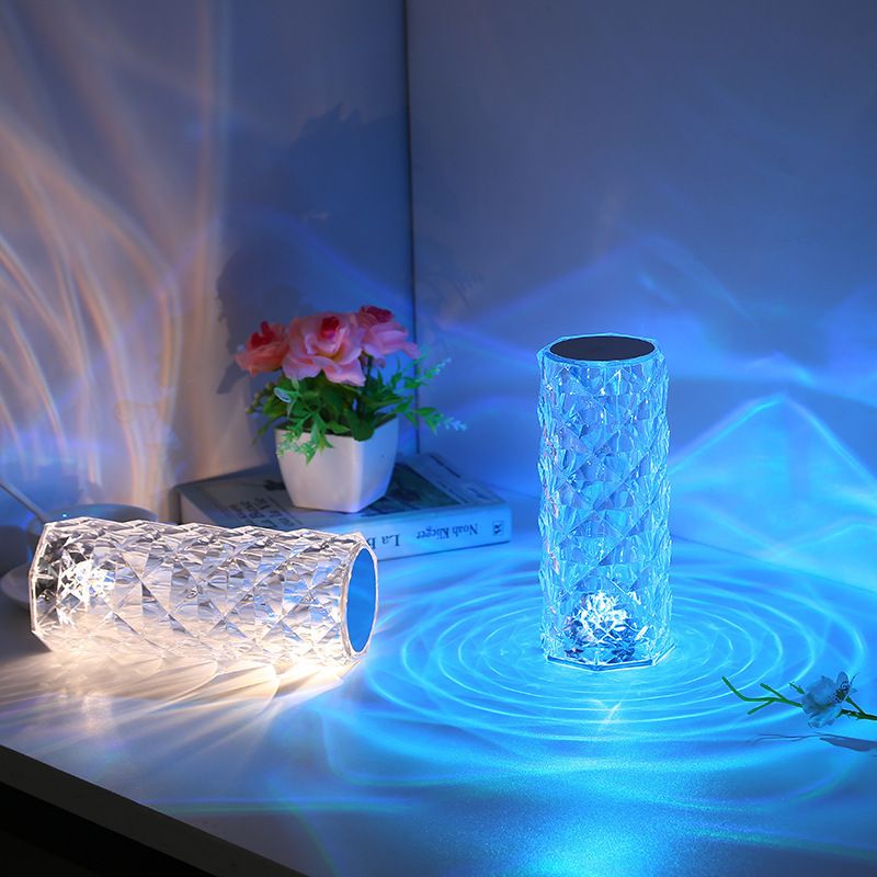 Creative RGB rose lamp bedroom internet red atmosphere decorative lamp USB charging touch nightlight