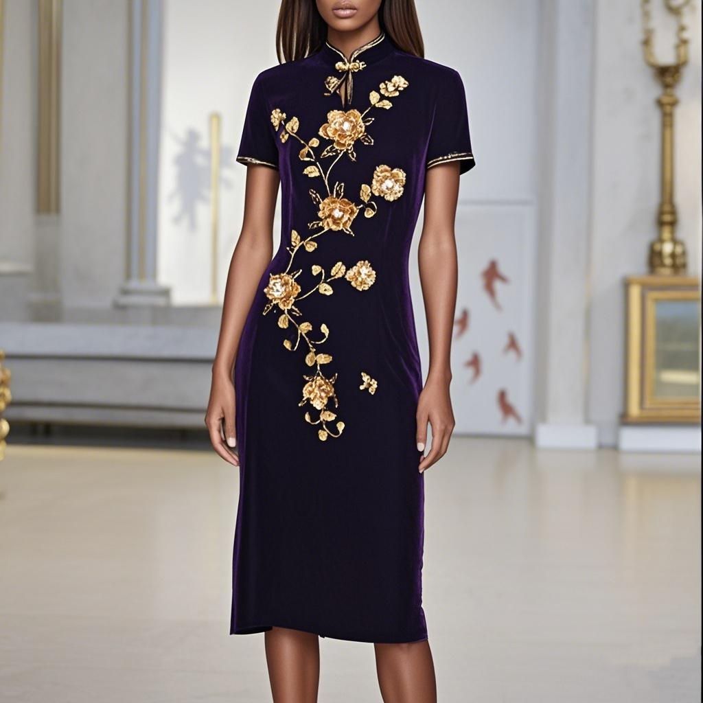 Handmade sequin ladies dress
