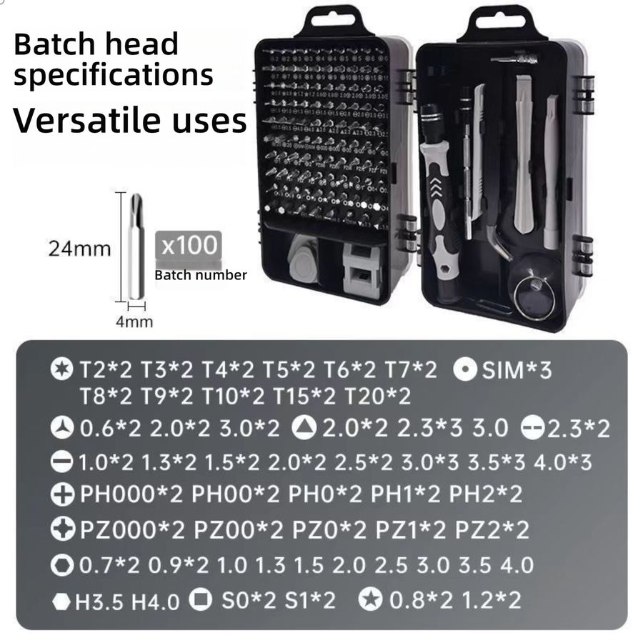 115-in-1 Precision Screwdriver Set - Magnetic Repair Tool Kit