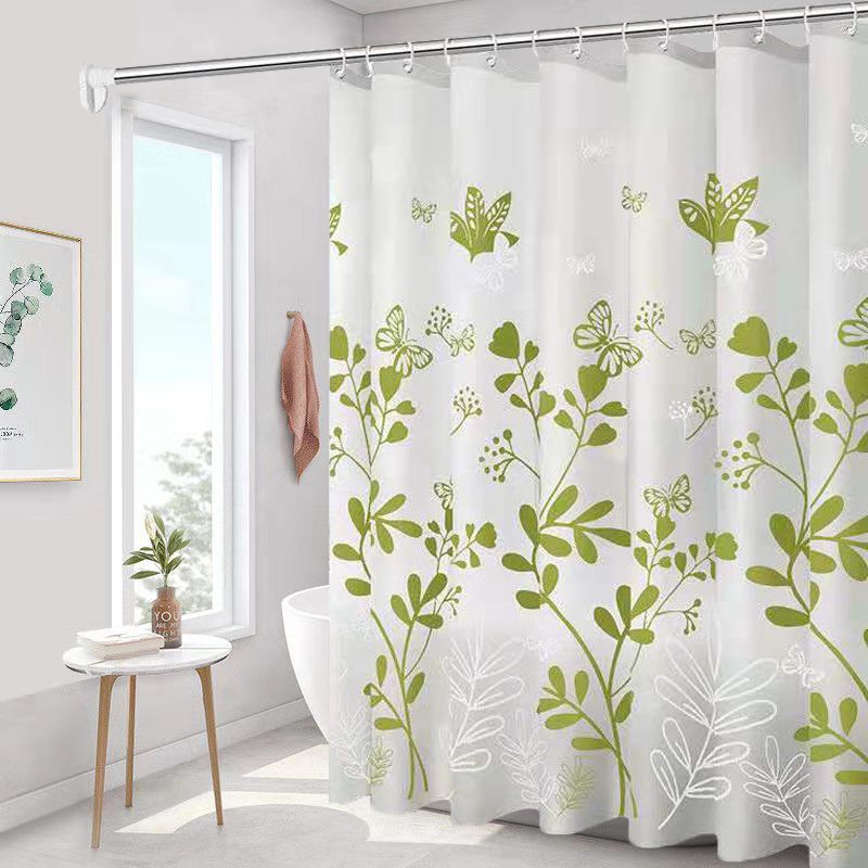 Shower curtain, waterproof, mildew proof, thickened, bathroom curtain, partition curtain, door curtain, window hanging curtain ，large size 100*200cm,120*200cm,150*200cm,180*200cm,200*200cm,240*200cm,260*200cm ，Stainless steel ，buckle eye06# PEVA material