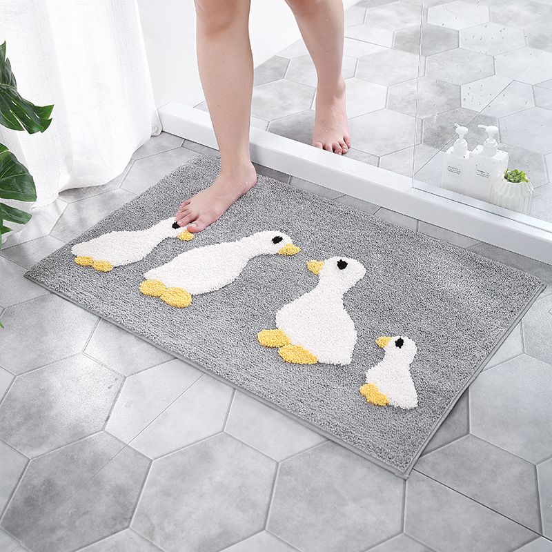 Anti Slip Shaggy Soft Water Absorbing Quick Drying Polyester Microfiber Hotel Bathroom Bath Mat