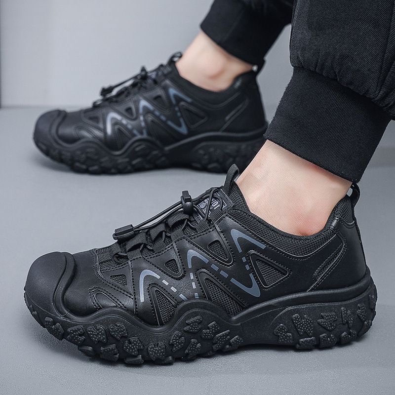2024 autumn new men's shoes Korean version of fashion shoes Pop shoes casual shoes outdoor mountaineering men's sports shoes 075