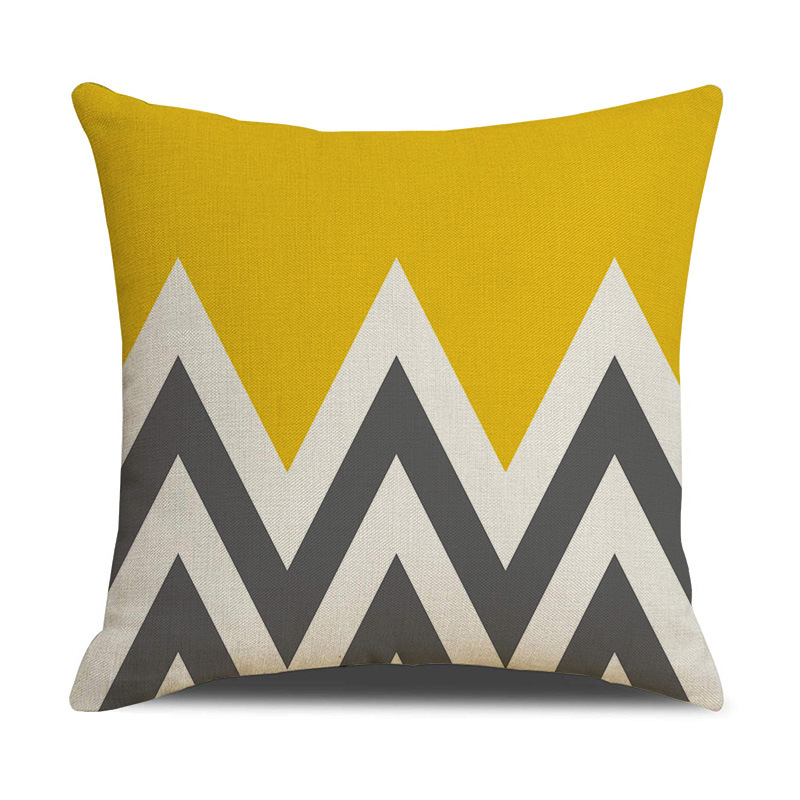 SXYM19-6 Geometric Print Cushion Cover Without Filler