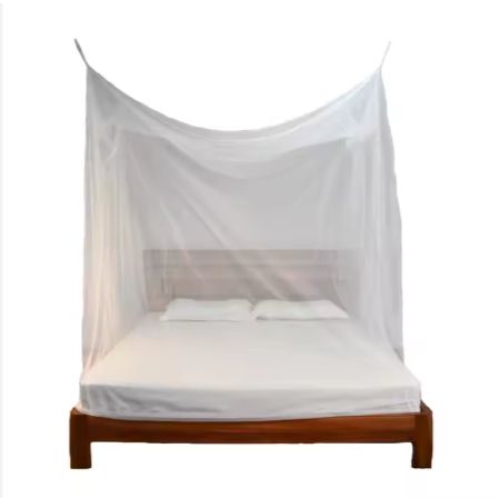 Rectangular white treated mosquito net Long lasting insecticide treated rectangular mosquito net 180CM