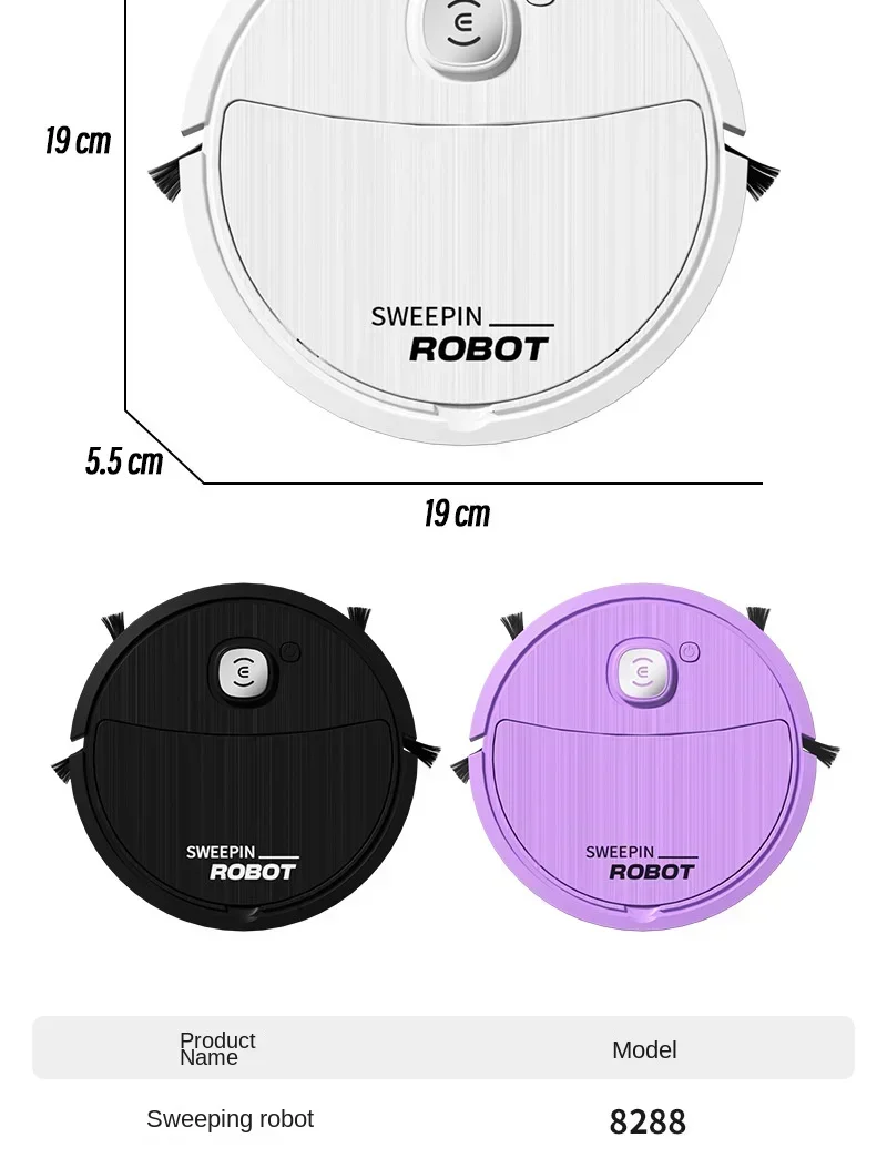 Three In One New Robot Cleaner Sweeping Suction Mopping Cleaning Machine Home Appliance Kitchen Robots Electric Mops