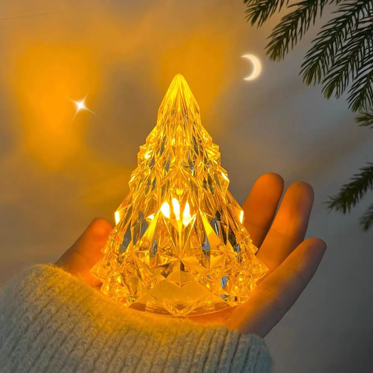 Iceberg shape night light snow mountain light dormitory bedroom bedside light atmosphere light as gift