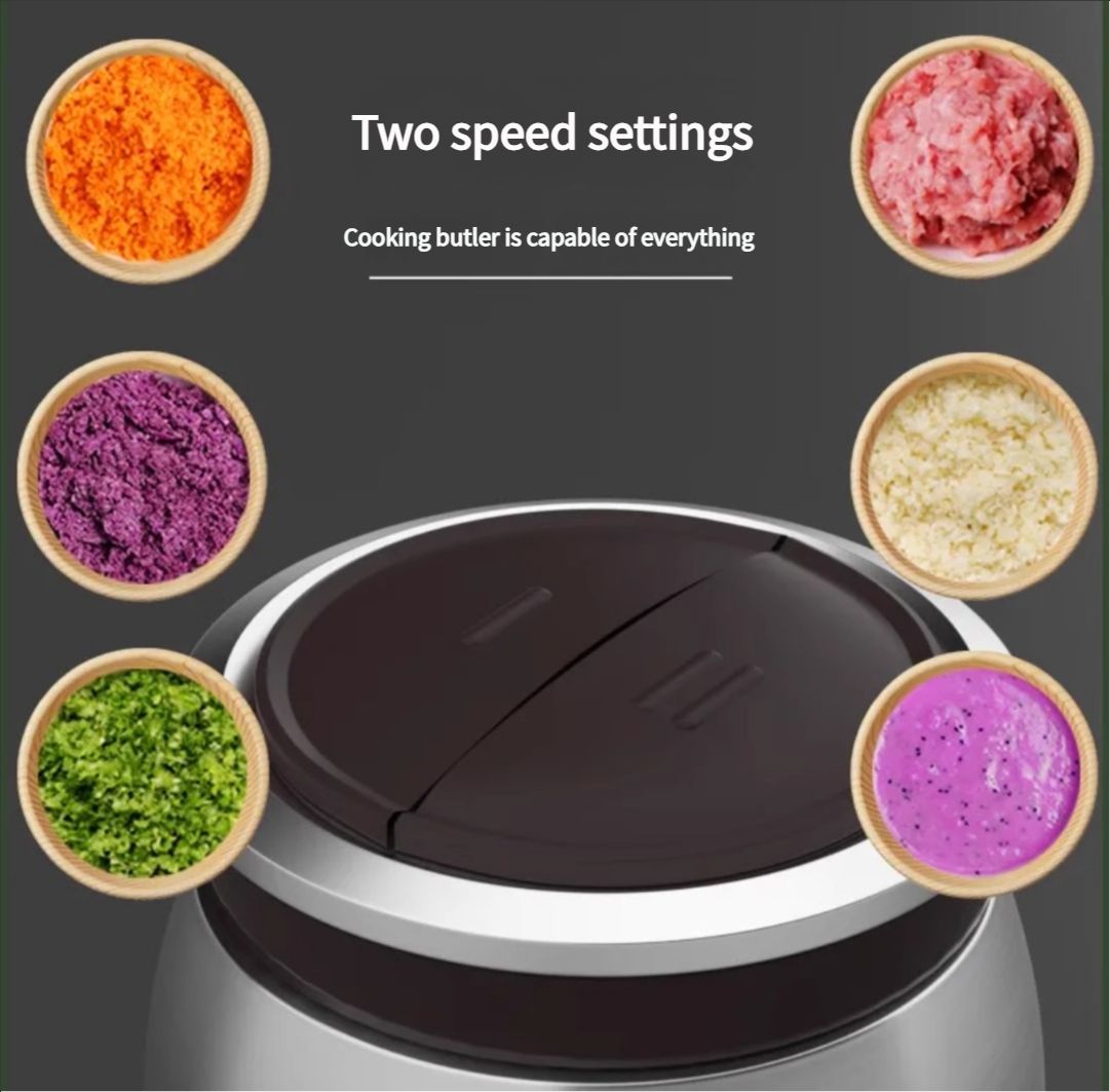 Watson -Household meat grinder stainless steel glass multi-function vegetable stuffing machine garlic mincer food processor