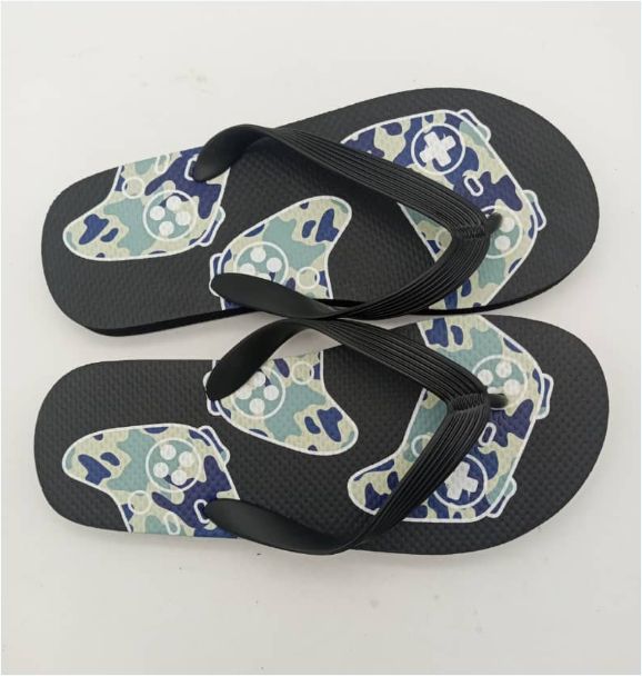 Unisex Custom Logo Print PVC Flipflops Slipper- Outdoor Strand Unisex Slipper
