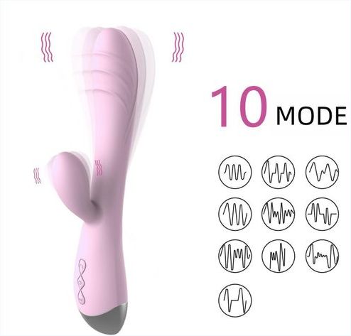 Genetic MS Silicon Penis Like Silent Rabbit Vibrator Clit Stimulator- Pink