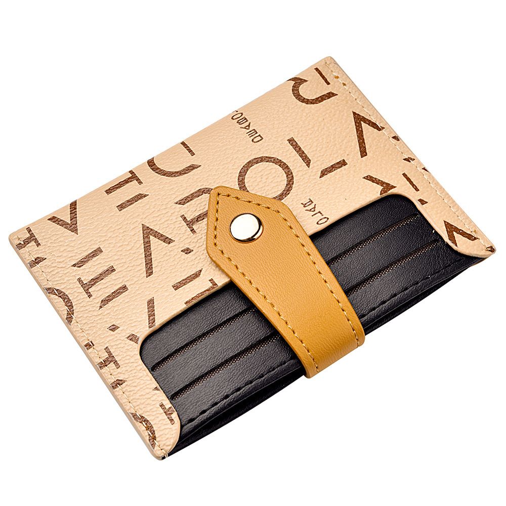 3243 Women's New Thin Printing Wallet Multi Card Position Buckle Wallet