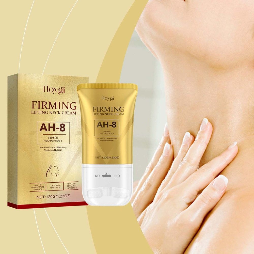 HOYGI Neck Firming Wrinkle Remover Roller Cream Smoothing Brightening Moisturizing Lifting Firming Shape Beauty Neckline Skincare