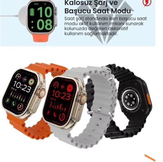 Series T10 Ultra Smartwatch With 2.19 Infinite Display 7 Multi Strap Big Display SmartWatch