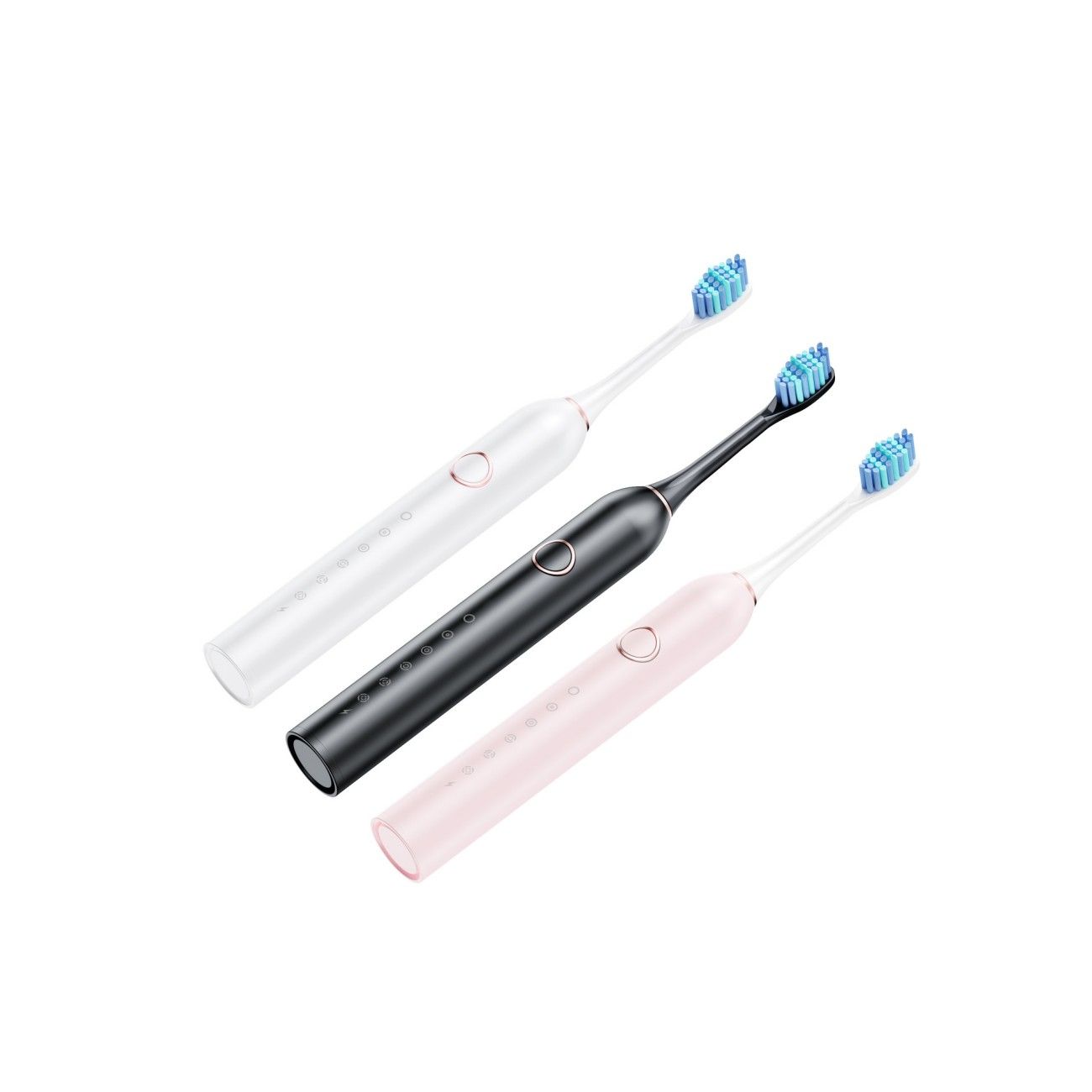 Electric Toothbrush Set, Comes with 4 Brush Heads & Travel Case,5 Modes with 2 Minutes Built in Smart Timer, One Charge for 30 Days, 42000 VPM Motor