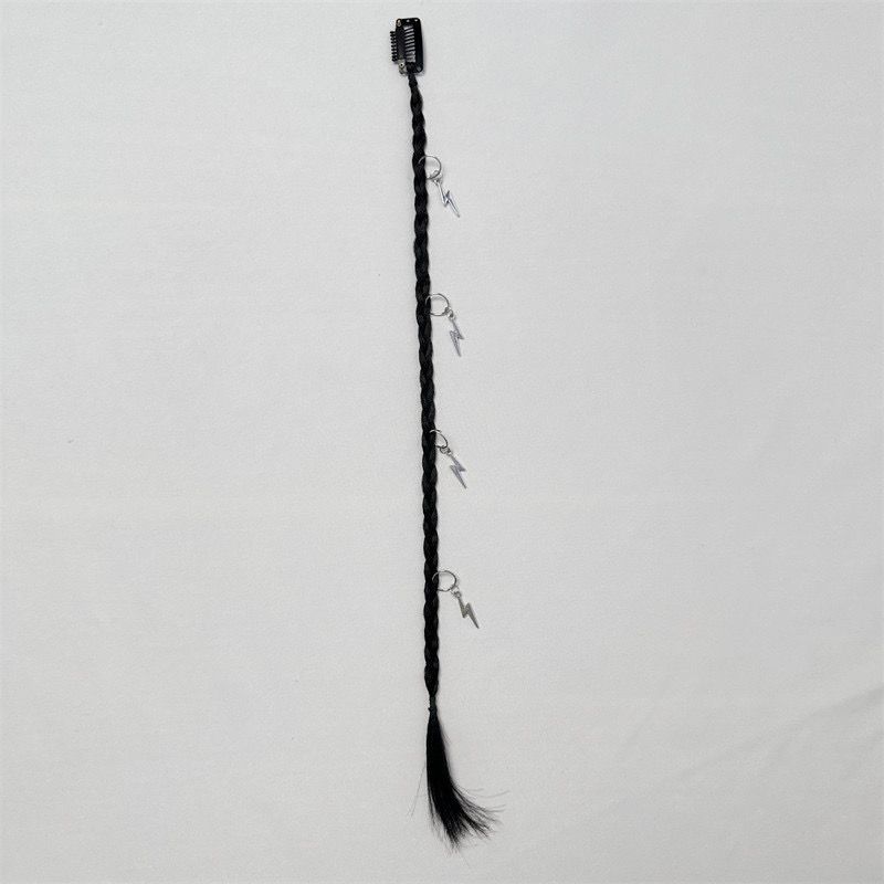 Wigs for women simulation braided ring buckle boxing braid European and American fashion fishbone dirty braid hair extensionsLightning style