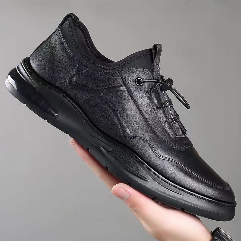 New men's shoes Fashion business leather shoes men breathable lace-up soft leather casual shoes formal British style shoes by-302
