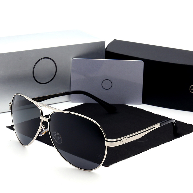 BZ737 Men's Fashion Polarized Sunglasses Case Large Frame Toad Glasses Sunglasses Set
