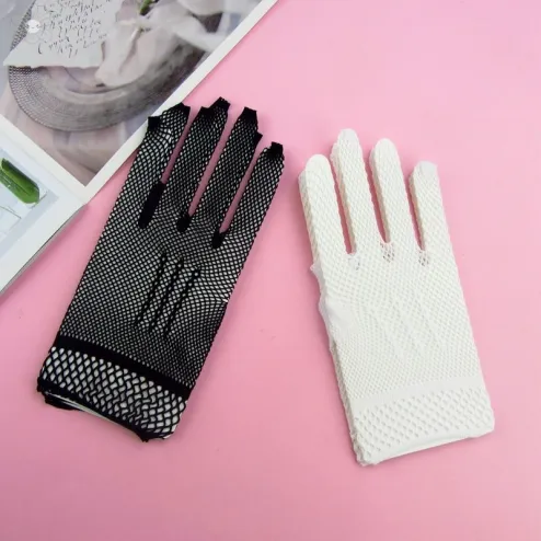 Summer lace gloves ladies thin section mesh sun protection sexy