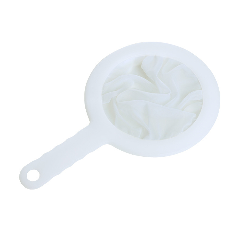 2754 100/200/400 Mesh Ultra-fine Mesh Strainer kitchen gadgets Nylon Mesh Filter Spoon for Suitable for Soy Milk Coffee Milk Yogurt
