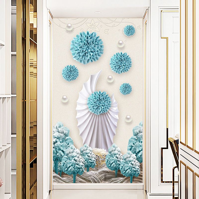 Large size 50*80cm,60*120cm Sticker 3D decorative paintings  decorative wall stickers, self-adhesive, floral wall stickers, bedroom and living room wall stickers, background wall stickers