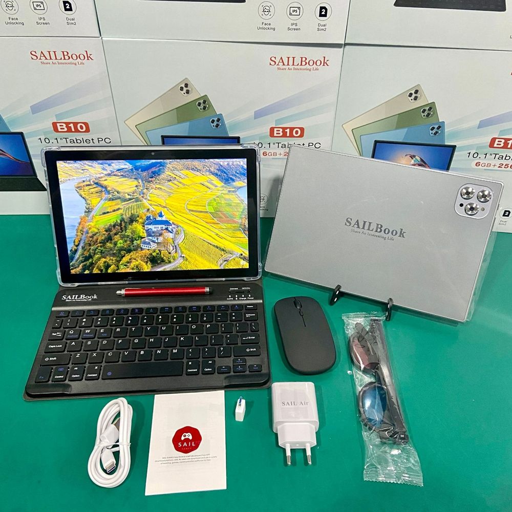 Sall book New Model Tablet Pc 10.1-inch Unbreakable Screen Support phone with mouse，keyboard 