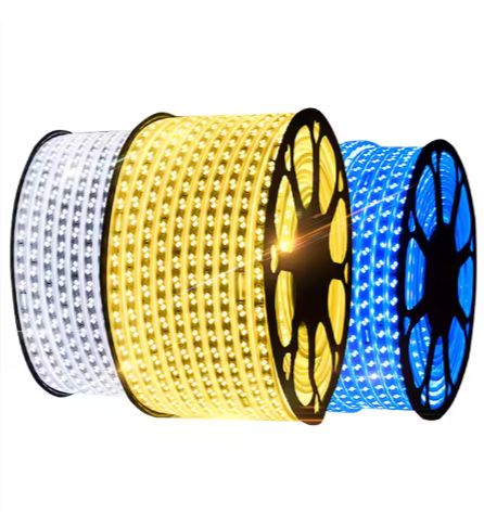 Leopard Cat 50M/Roll 220V 2835SMD 72LEDs/50M Background Lighting LED Strip Tape IP 65 Outdoor LED Strip; Multi-color options Warm White, White Light, Blue light