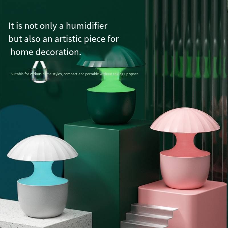 New Multifunctional Aroma Humidifier with 7 Colors LED Ambient Light, USB Portable Indoor Water Replenishing Mist Maker, Quiet Ultrasonic Essential Oil Diffuser, Desktop Night Light Humidifier for Home Bedroom Office