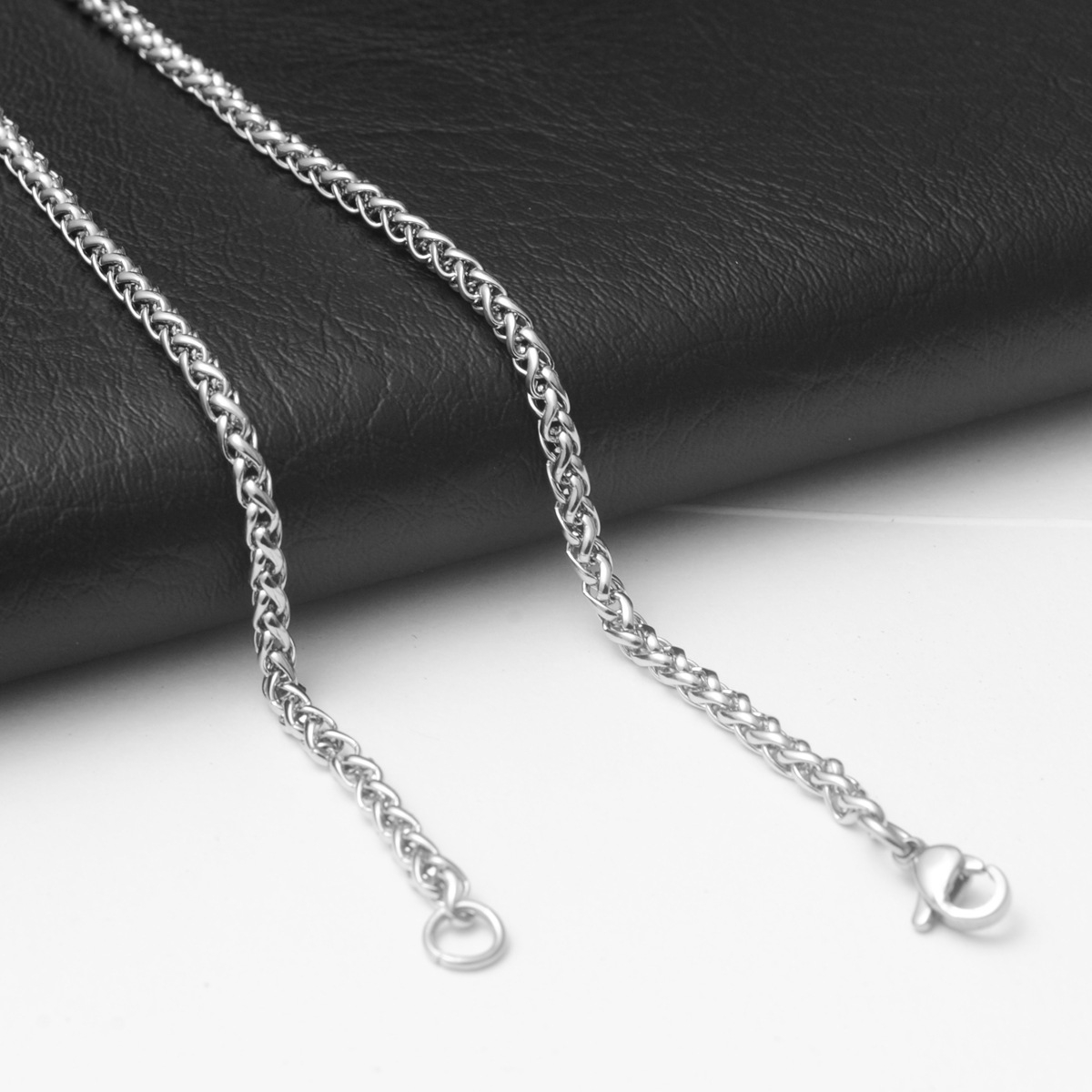 WTBN Stainless Steel Chain Necklace Long Hip Hop for Women Men on The Neck Fashion Jewelry Gift Accessories Silver Color Choker 2.5MM