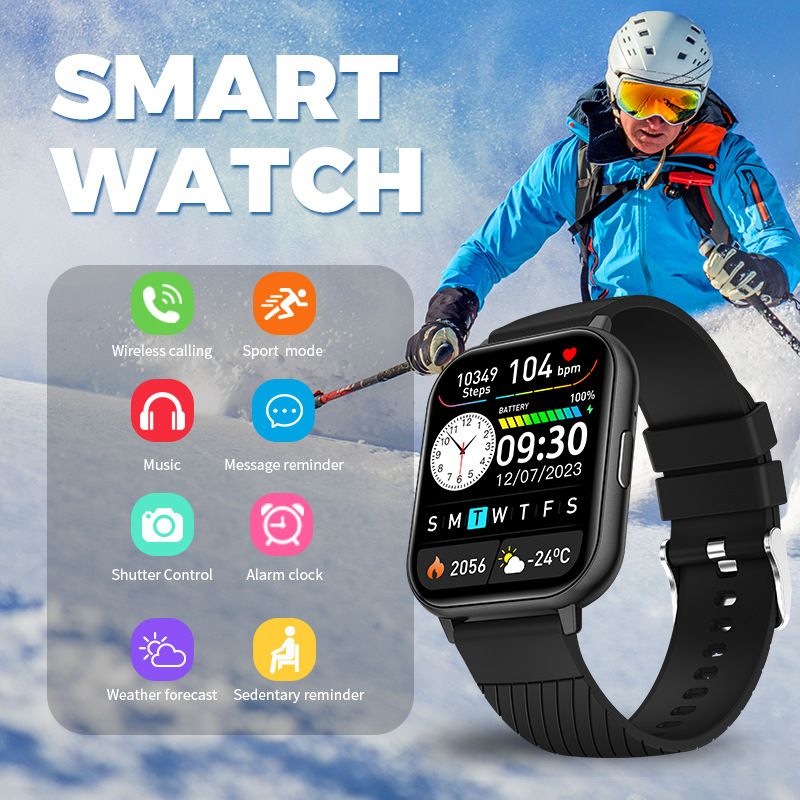 Outdoor Sports Smart Bracelet, Bluetooth Calling Smart Watch, Heart Rate Tracking Music Photography Multifunctional Phone Assistant Watch