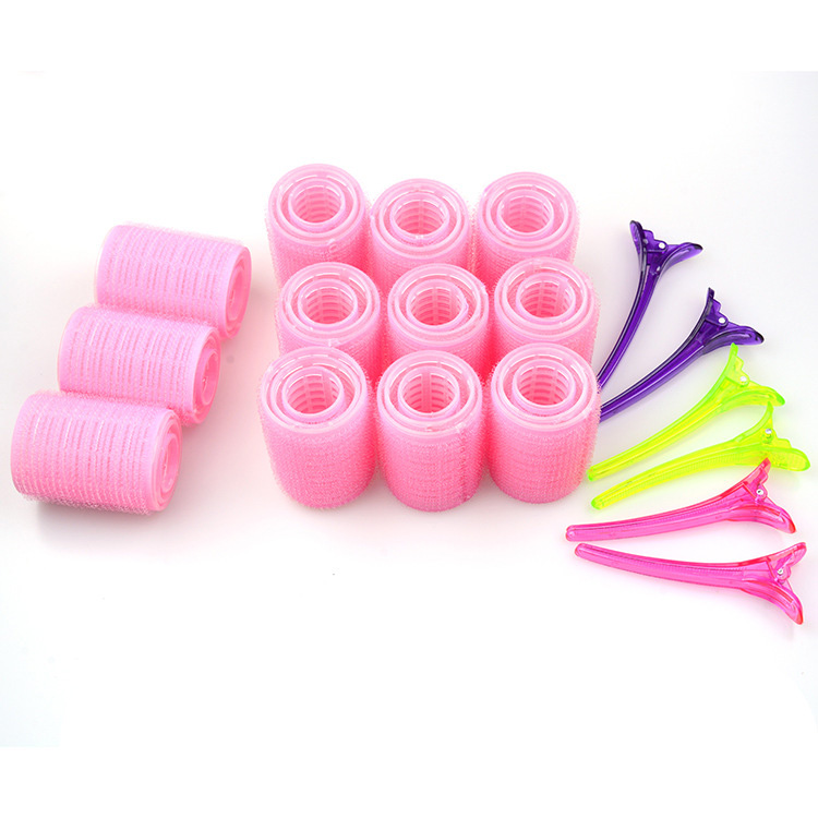 Hair Curlers Sets, 36 Pack Self Grip Salon Hairdressing Rollers, DIY Curly Hairstyle Tool with 6 Clips