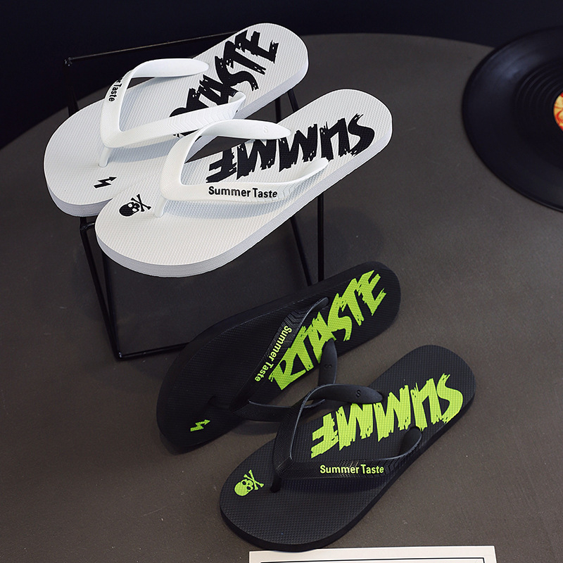 D60051 Men Beach Flip Flops Male Slippers House Bathroom Summer Non-Slip Sandals