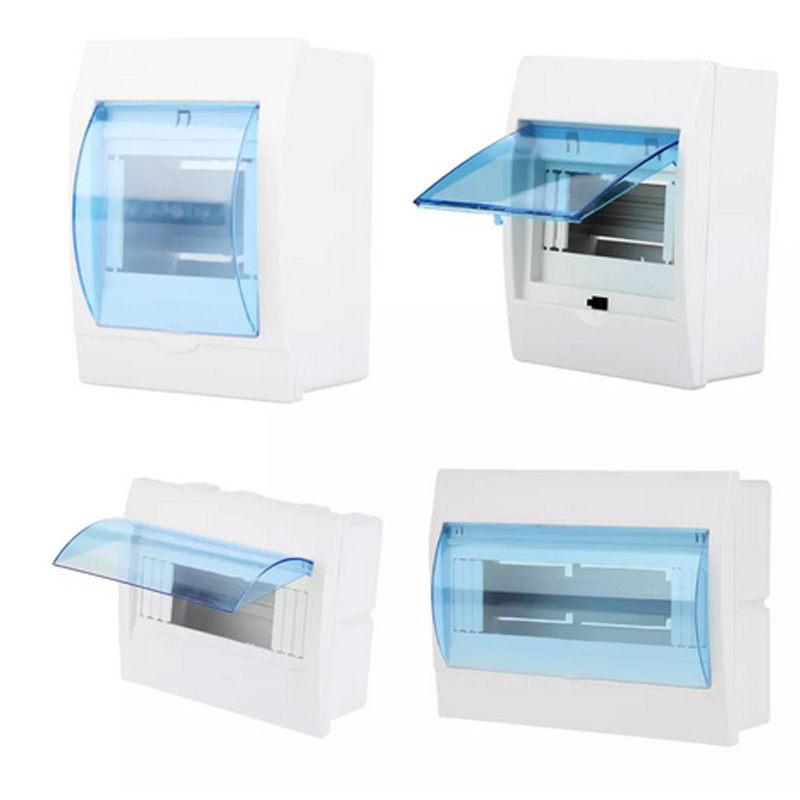 LAGPOUSI Plastic Transparent Cover Power Distribution Protection Box for Circuit Breaker Indoor on The Wall
