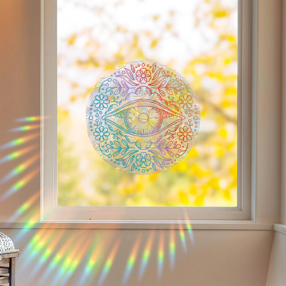 Amazon New Plant, Flower, Animal and Sunlight Catcher Static Glass Sticker - Bird - proof Glass Sticker