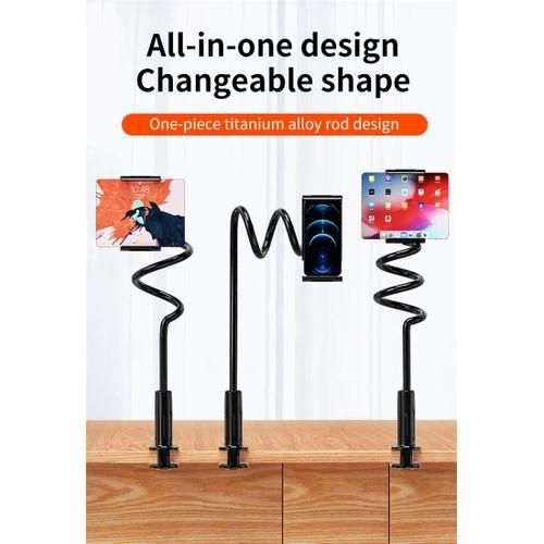 ARHANORY Tripod Stand Phone Holder Desktop Lazy With Rotate 360 Degrees Various Shapes Black