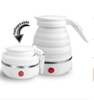 Electric Foldable Silicon Kettle 0.6L -White