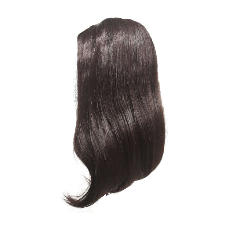 African Wig Women's Medium Length Straight Hair Center Split Fashion Chemical Fiber Headgear
