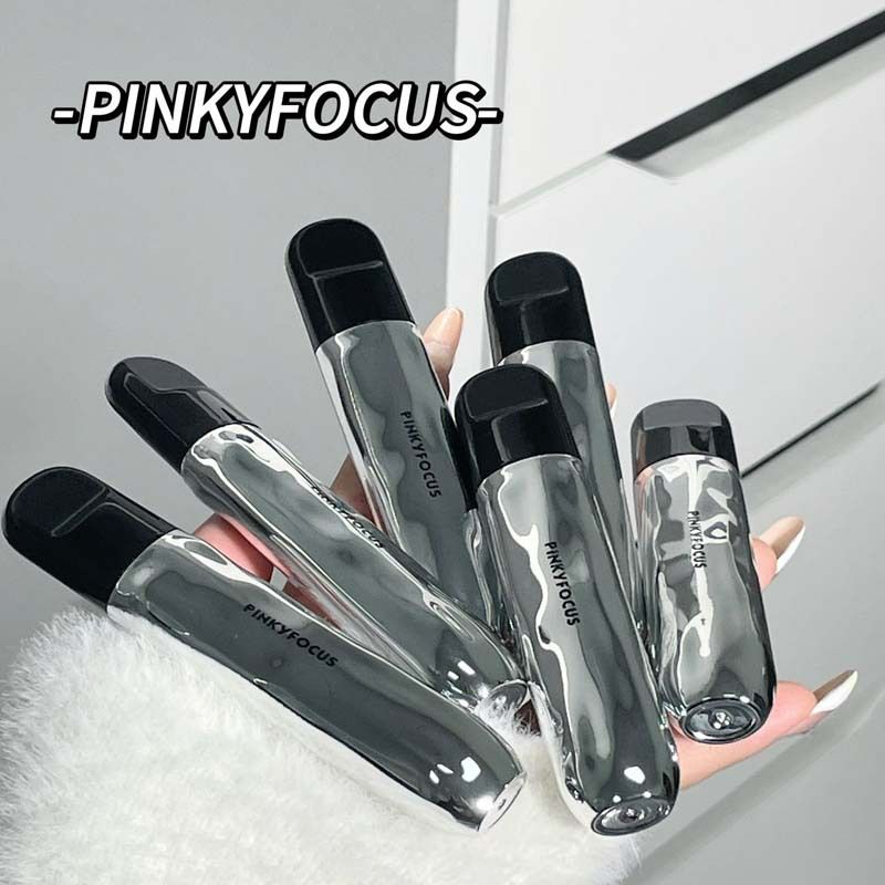 PinkyFocus Black Yaoyue Light Mirror Lip Glaze Korean Pure Want to Show Tender and Moisturizing Hydrating Glass Dudu Lip Lipstick