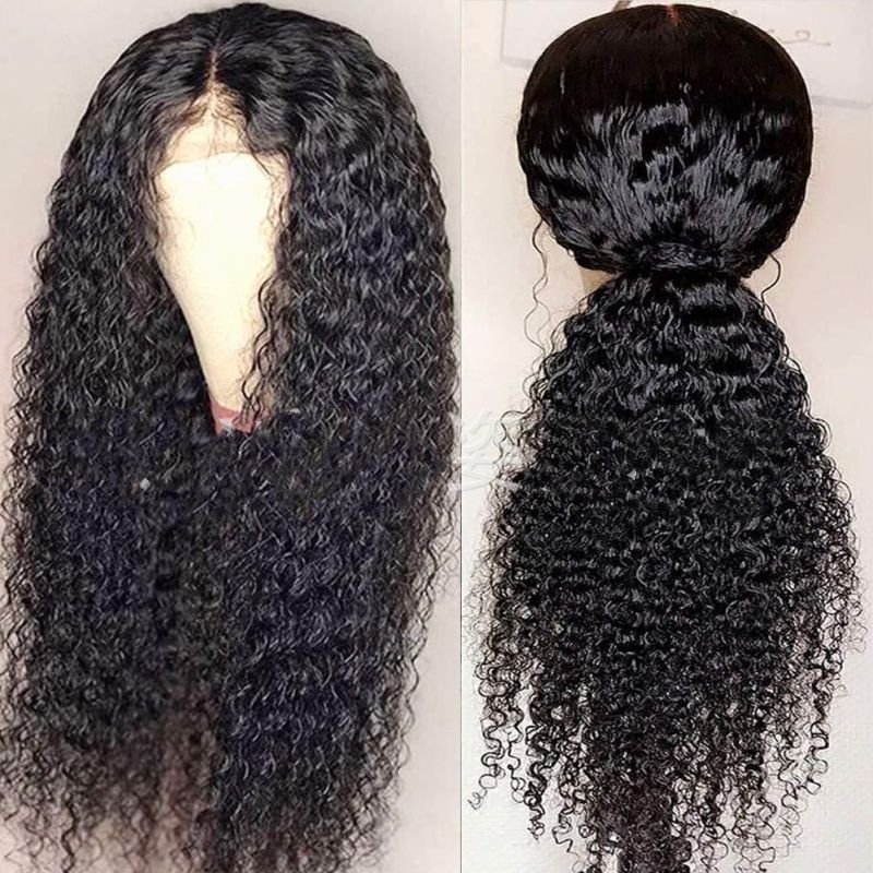 25 inches Small roll lace wig, synthetic wig, full head cover, corn perm, long roll wig CRRSHOP free shipping black wigs beauty care hair dresssing