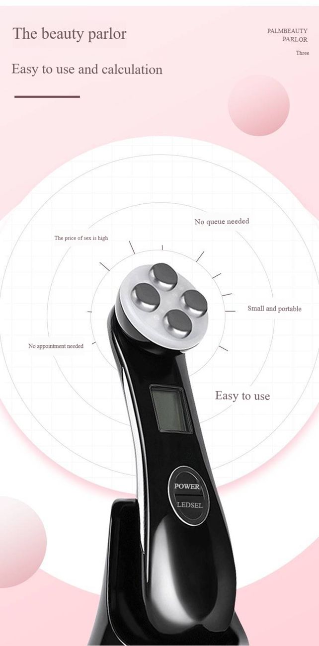 Microcurrent infusion instrument, electroporation, anti-wrinkle, photorejuvenation, lifting and firming beauty instrument gift
