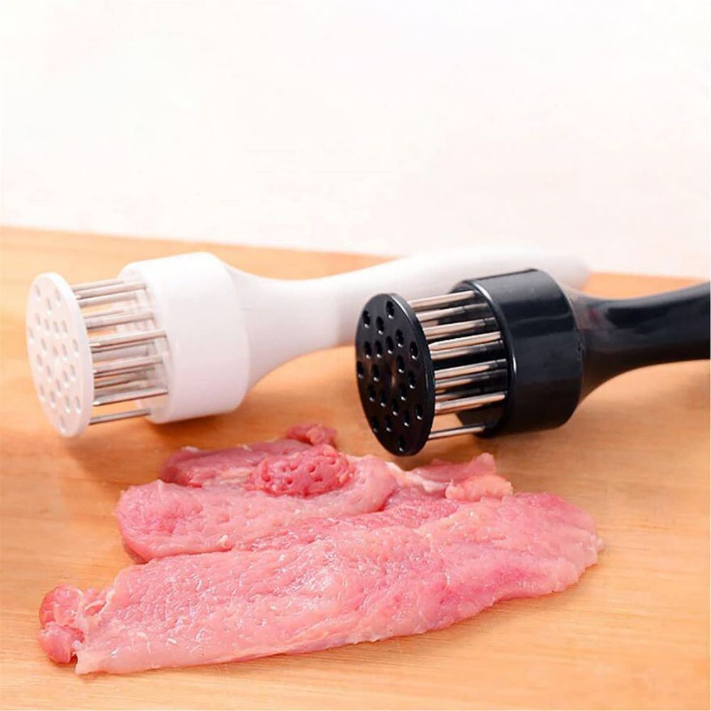 bh001 Meat Tenderizer Tool with Ultra Sharp Stainless Steel Needle Blades Meat Tenderizer Tool Profession Kitchen Gadgets Jacquard for Tenderizing and Cooking BBQ, Marinade, Steak, Beef, and Poultry
