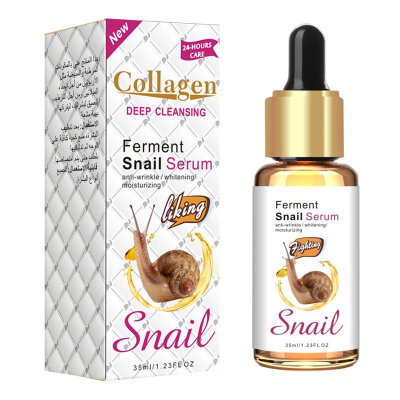 Ferment Snail Serum | 24-Hour Collagen Ferment Snail Serum - 35ml | Anti-Aging, Wrinkle Reduction, Whitening & Deep Hydration for Southeast Asian Skin